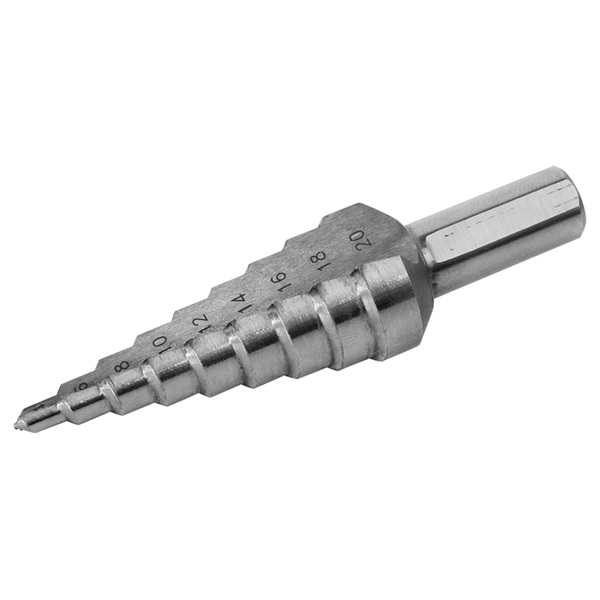 LÉPCSŐS FÉMFÚRÓ,HSS 13 LÉPCSŐ (6-30MM,2MM LÉPCSŐK)